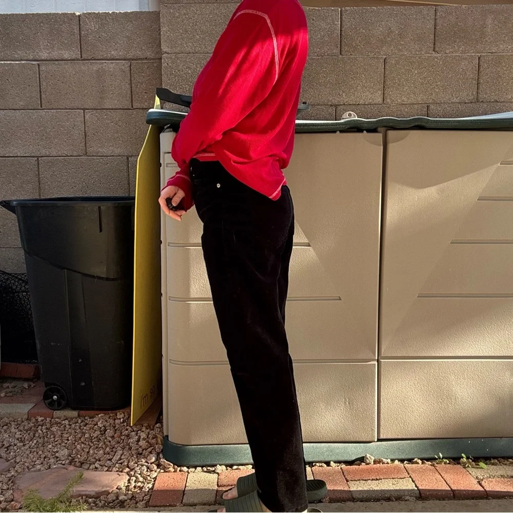 Black corduroy Pants - Picture 6 of 8